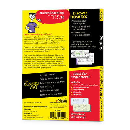 eMedia Singing For Dummies Level 2